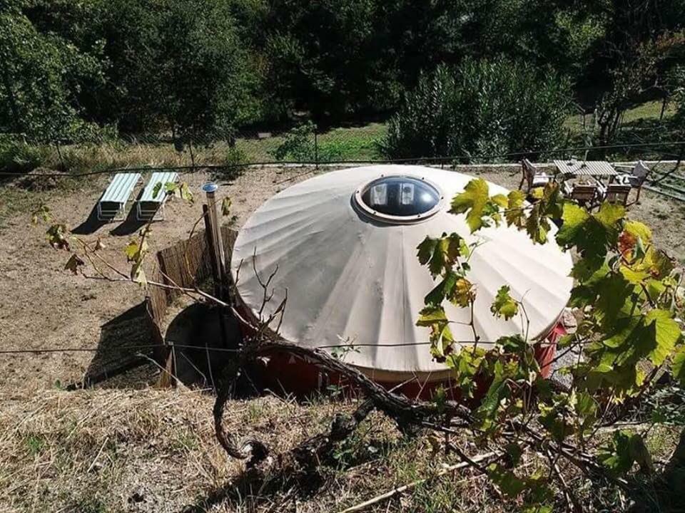 Woodpecker Yurt Hotel Santa Cruz do Douro Eksteriør billede